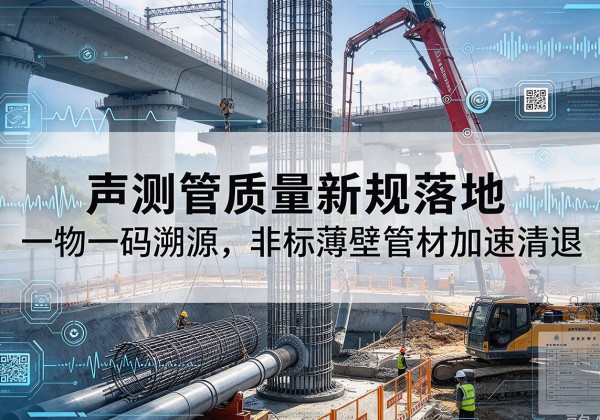 庄浪声测管质量新规落地，一物一码溯源，非标薄壁管材加速清退