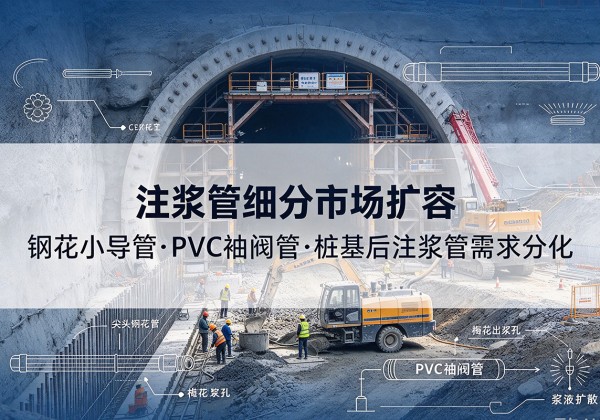 庄浪注浆管细分市场扩容，隧道钢花小导管、PVC 袖阀管、桩基后注浆管需求分化